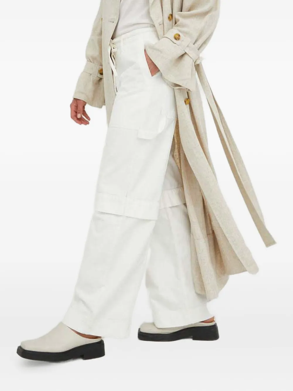 Day Birger Et Mikkelsen drawstring panel trousers | White | Image 1