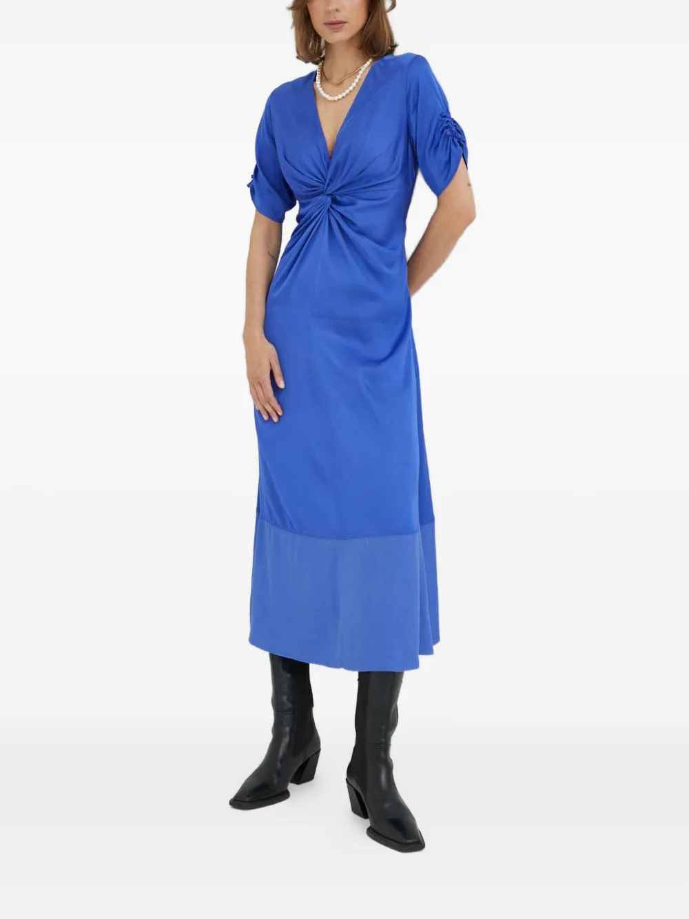 Day Birger Et Mikkelsen knot-detail maxi dress | Blue | Image 1