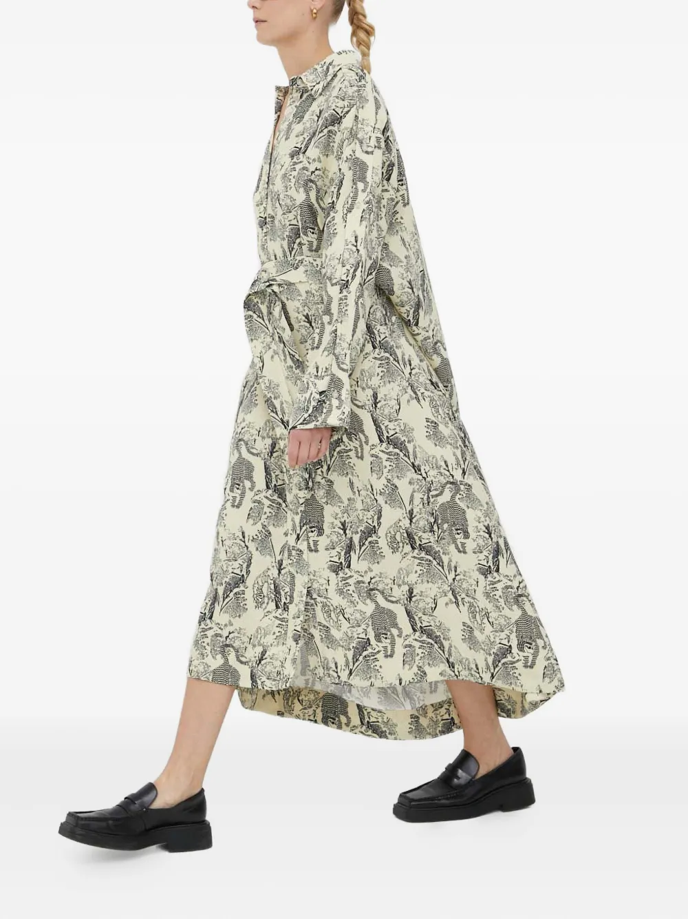 Day Birger Et Mikkelsen Heritage midi-jurk met print Groen