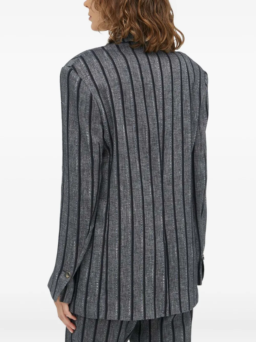 Day Birger Et Mikkelsen Striped Single-breasted Blazer In Gray