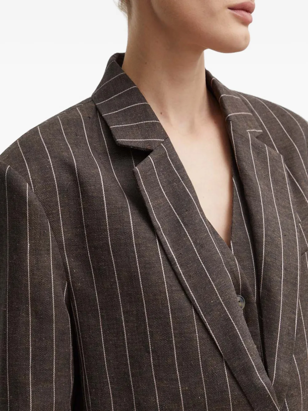 Day Birger Et Mikkelsen Gestreepte blazer Bruin