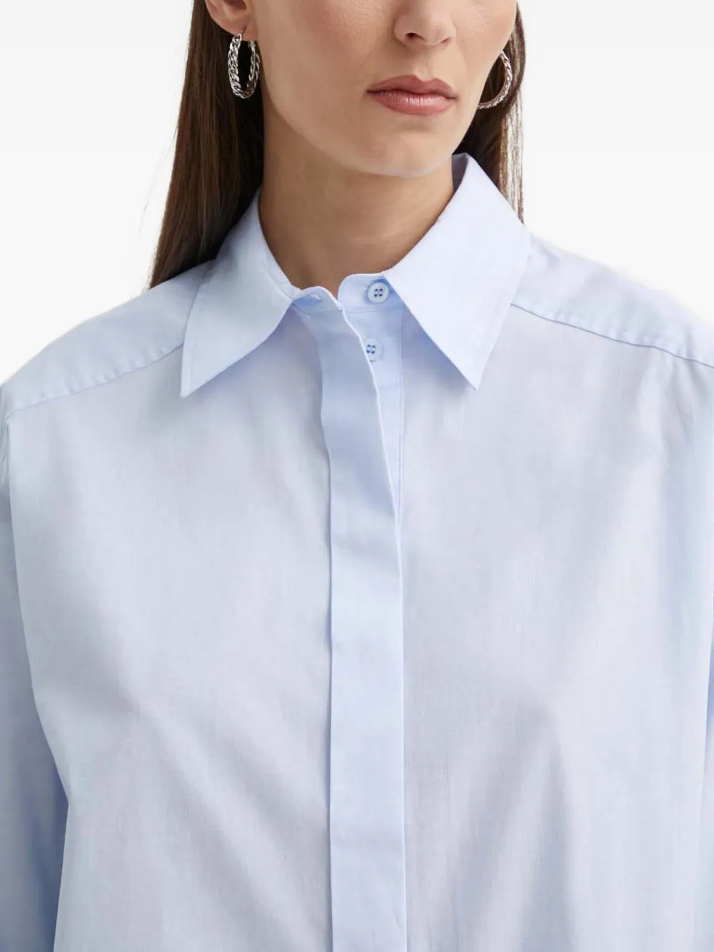 Day Birger Et Mikkelsen Malou katoenen blouse met knopen Blauw