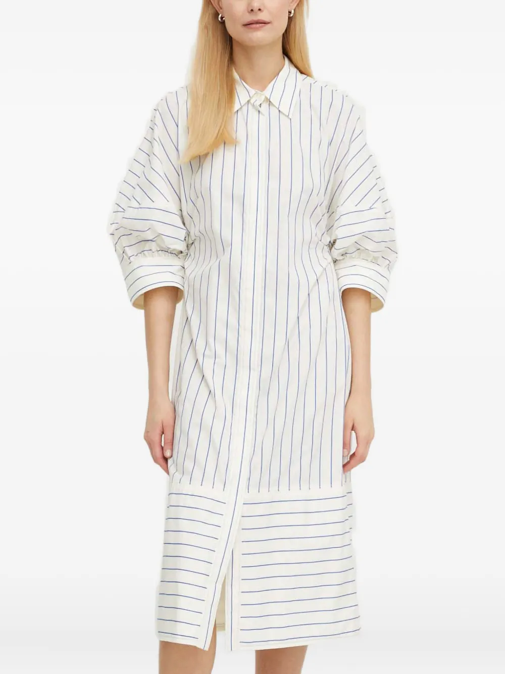 Day Birger Et Mikkelsen striped midi dress | White | Image 1