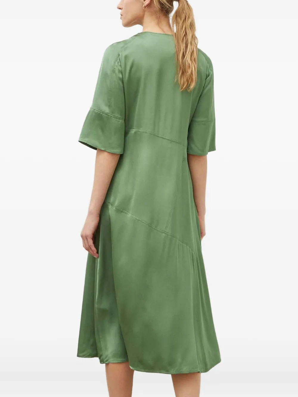 Day Birger Et Mikkelsen Keyhole-detail Midi Dress In Green