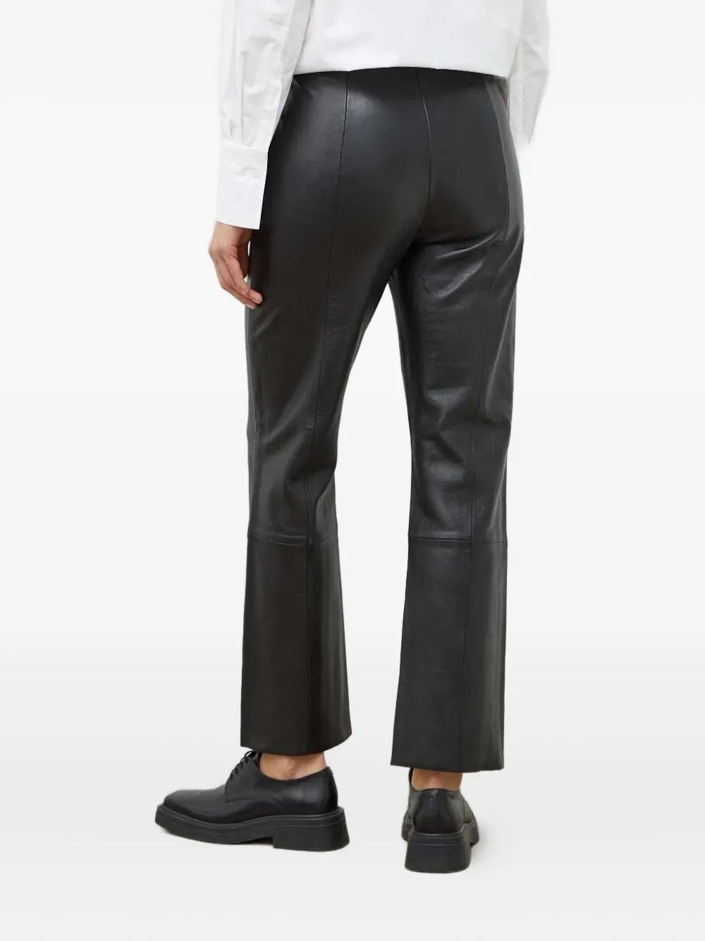 Day Birger Et Mikkelsen Calça com recorte de couro | Calça Reta | Image 2