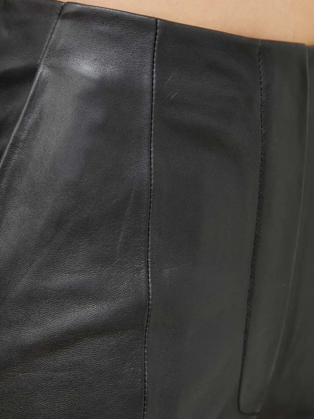 Day Birger Et Mikkelsen Broek met leren vlakken Zwart