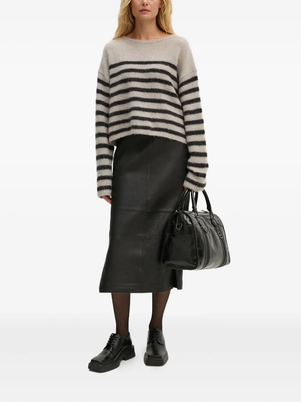 Day Birger Et Mikkelsen zip-detail midi skirt - Zwart