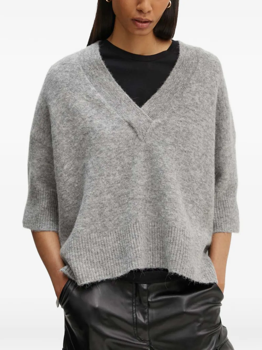 Day Birger Et Mikkelsen V-neck relaxed sweater - Grigio
