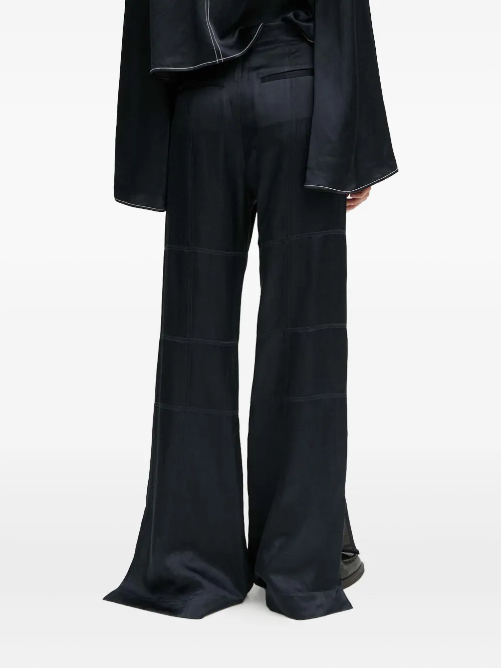 Day Birger Et Mikkelsen Broek met vlakken Zwart