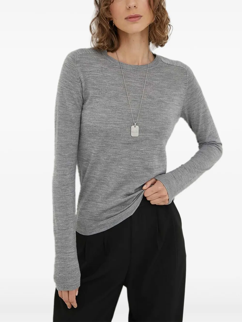 Day Birger Et Mikkelsen Annabelle long-sleeve round-neck sweater | Grey | Image 1