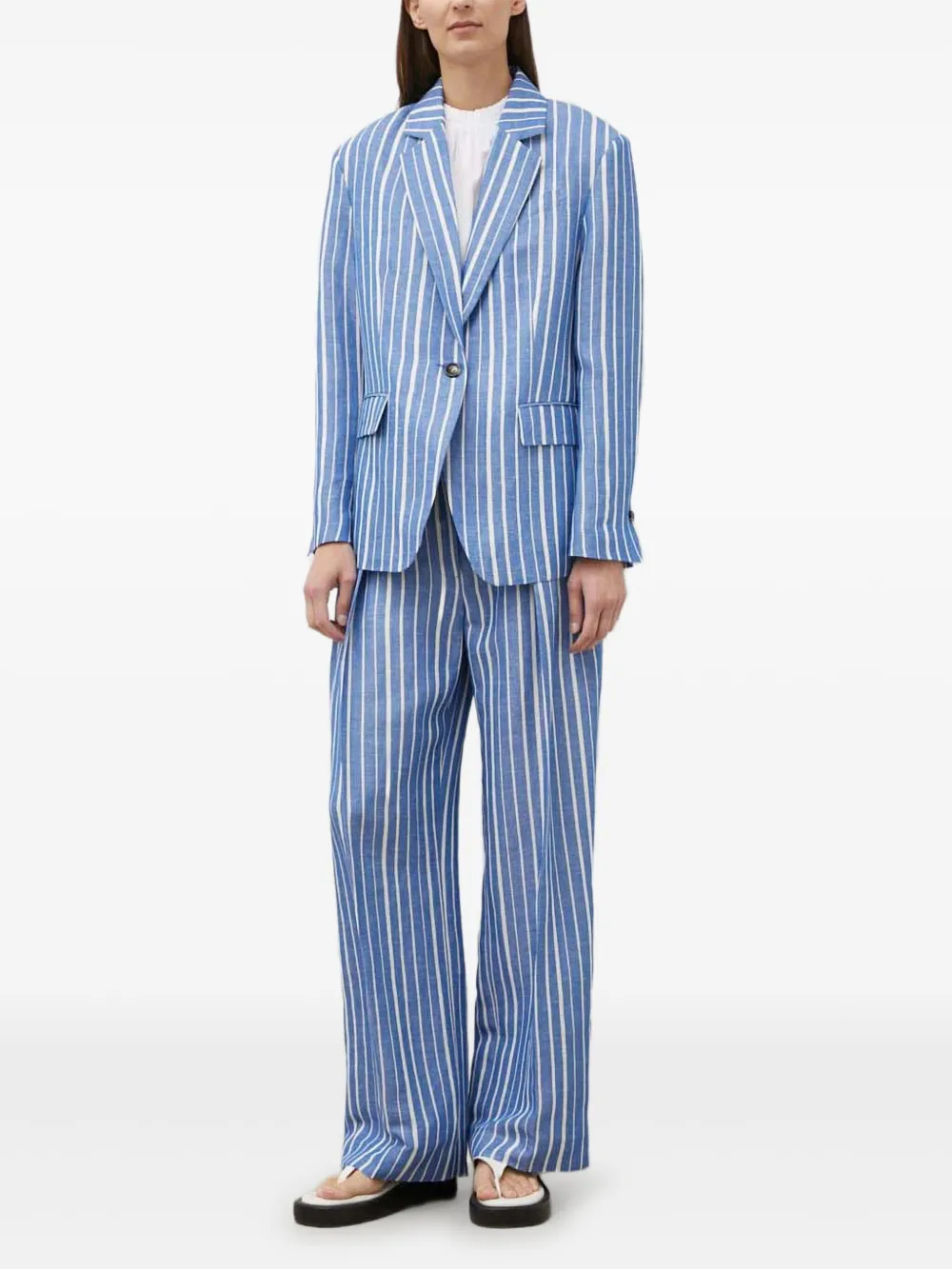 Day Birger Et Mikkelsen Enzo striped trousers | Wide-Leg Pants | Image 2