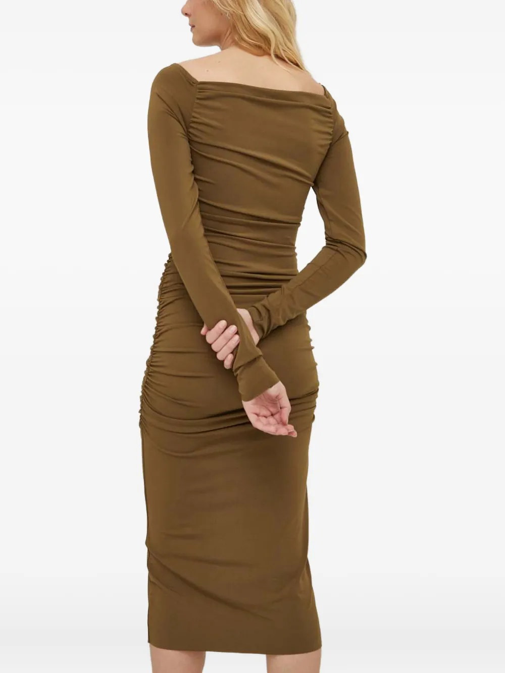 Day Birger Et Mikkelsen cut-out gathered midi dress | Day Dresses | Image 2