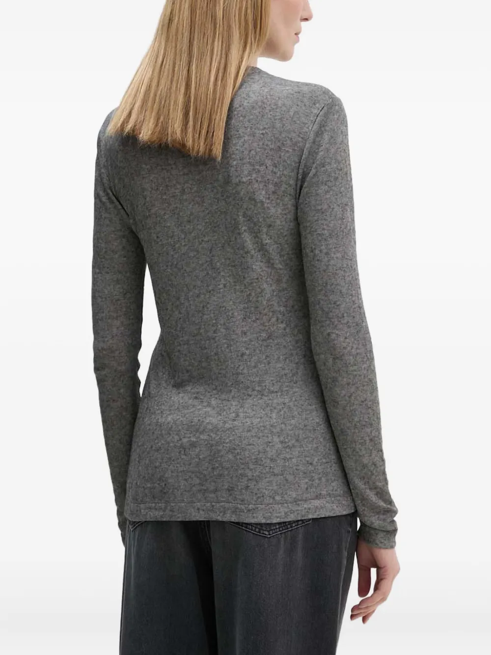 Day Birger Et Mikkelsen Lexi Long-sleeve Sweater In Gray