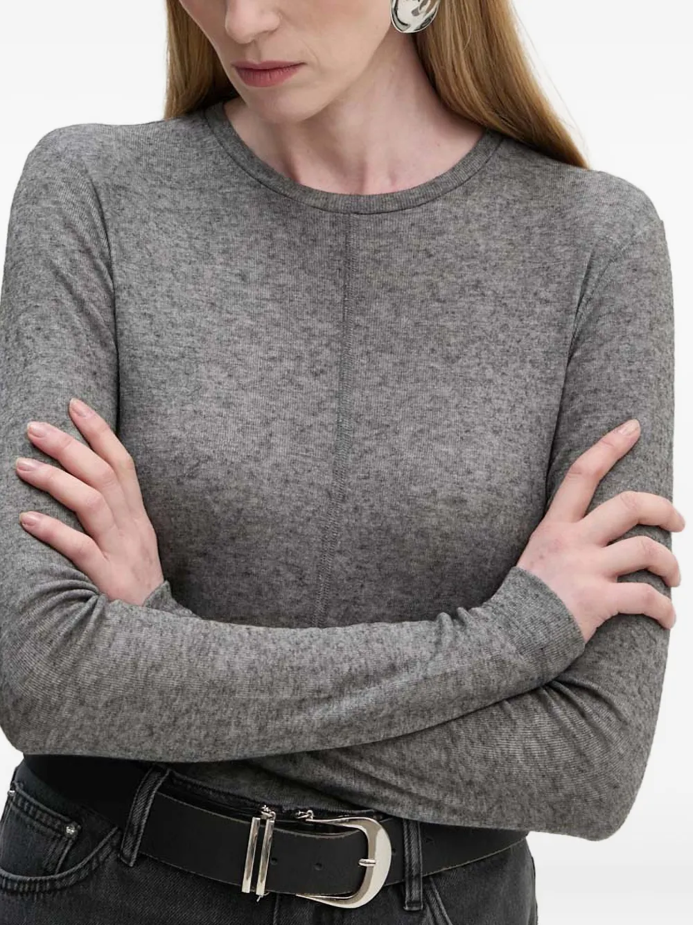 Day Birger Et Mikkelsen Lexi Long-sleeve Sweater In Gray
