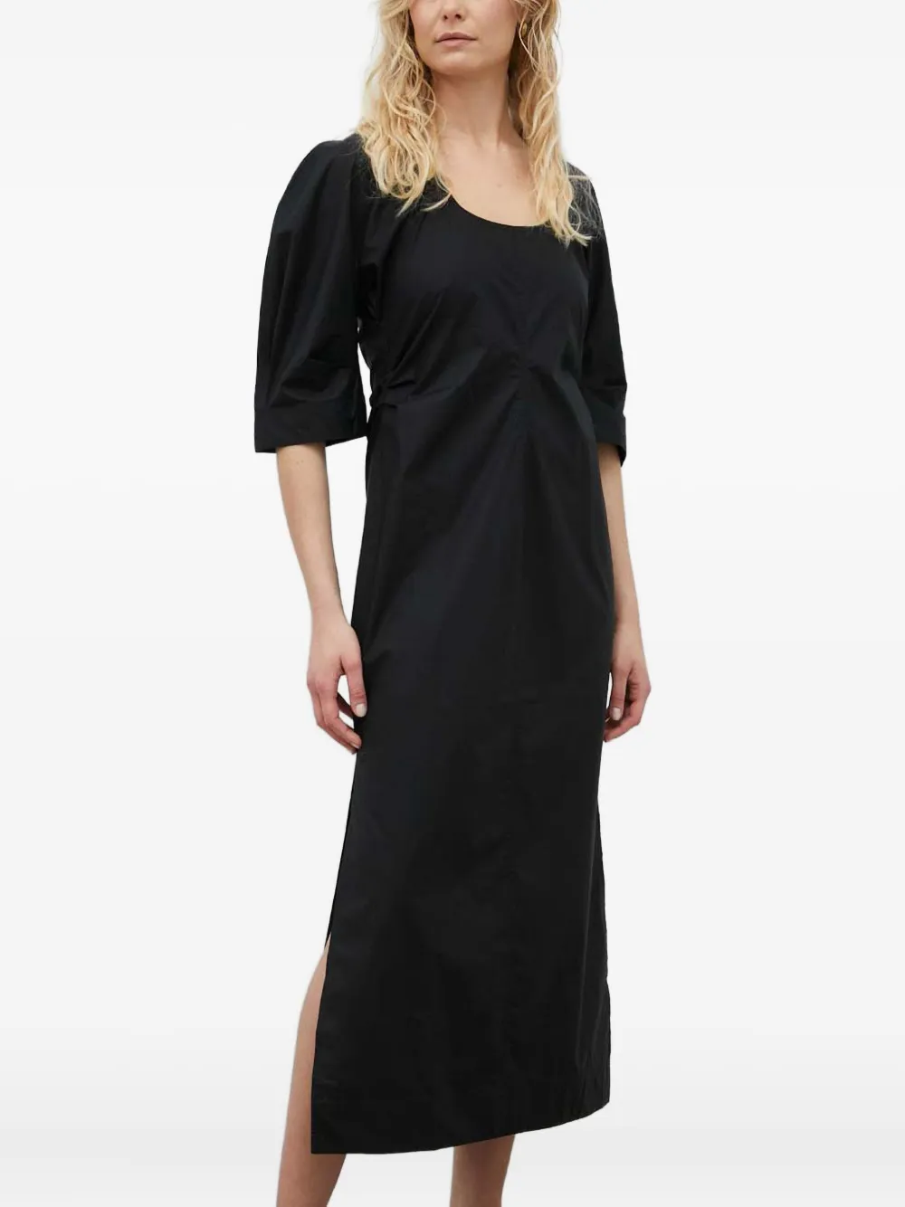 Day Birger Et Mikkelsen puff-sleeve midi dress | Black | Image 1