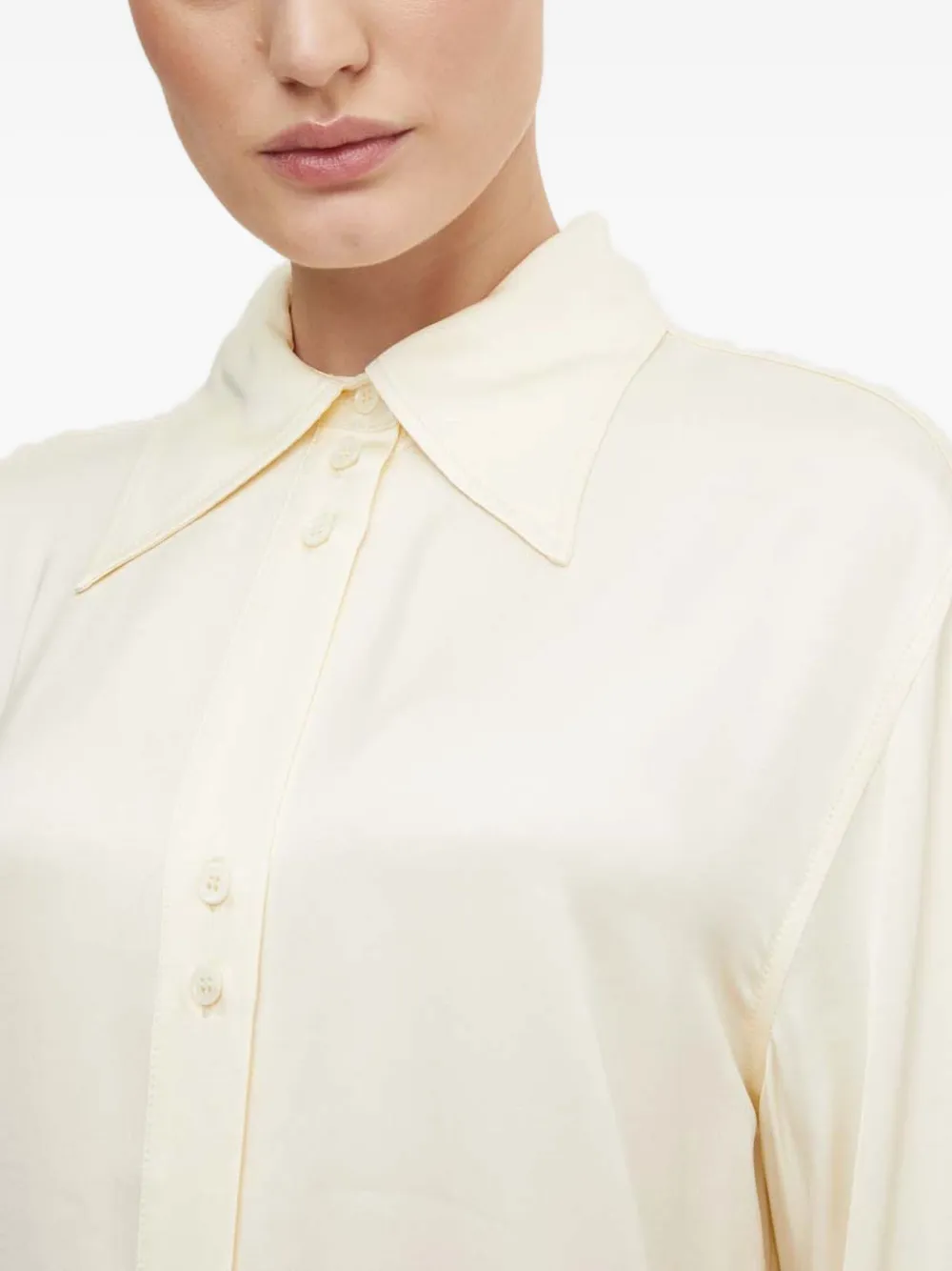 Day Birger Et Mikkelsen Buttoned Collared Top In White