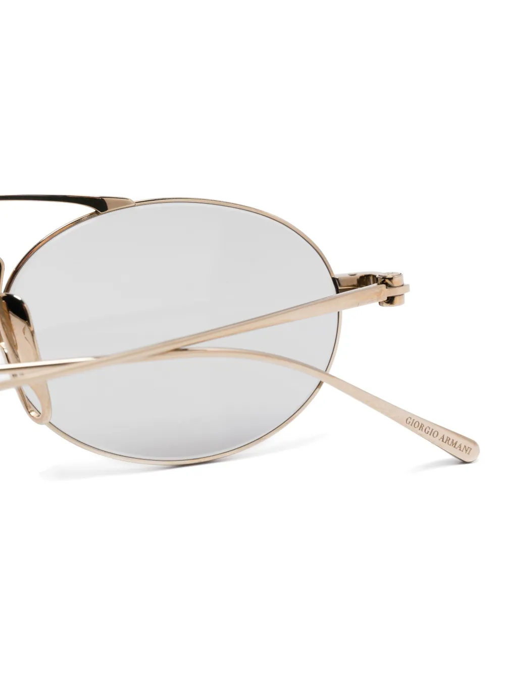 Giorgio Armani Zonnebril met rond montuur Goud
