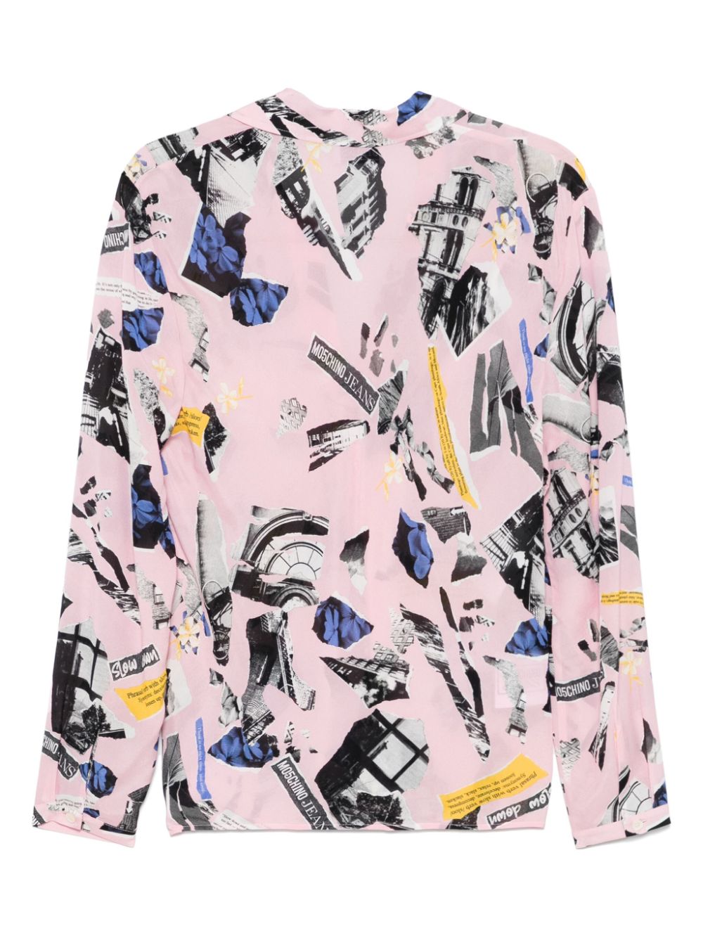 MOSCHINO JEANS Blouse met patchwork - Roze