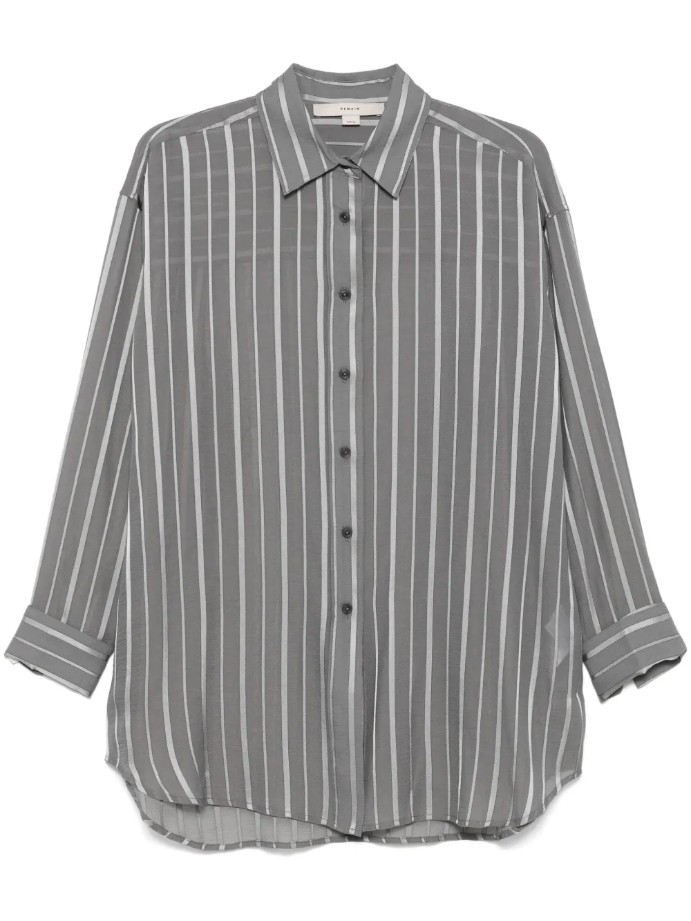 REMAIN camisa con rayas estampadas | gris | Image 1