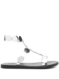 Ancient Greek Sandals Triton sandals - Silver