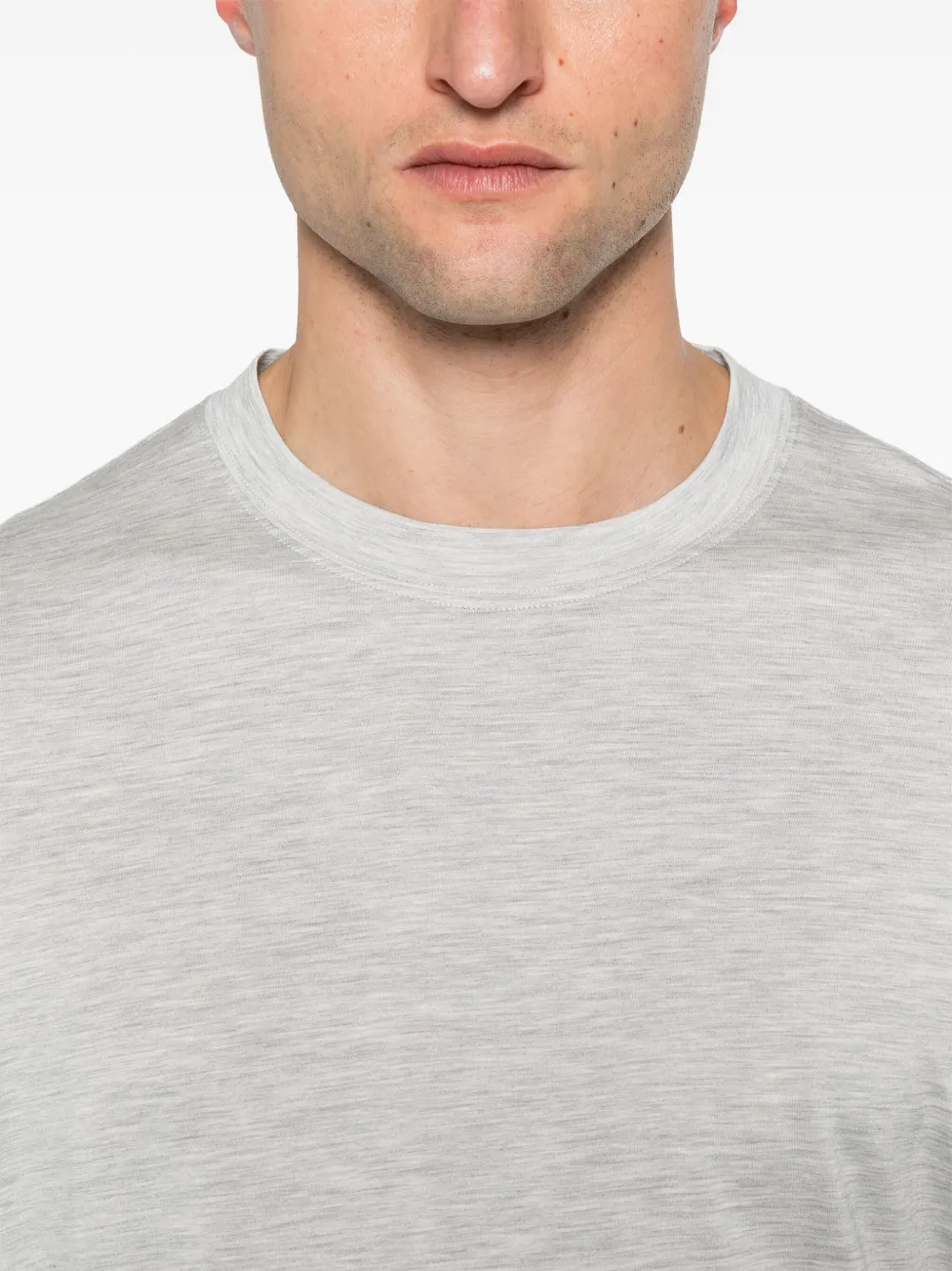 Brunello Cucinelli T-shirt met ronde hals Grijs