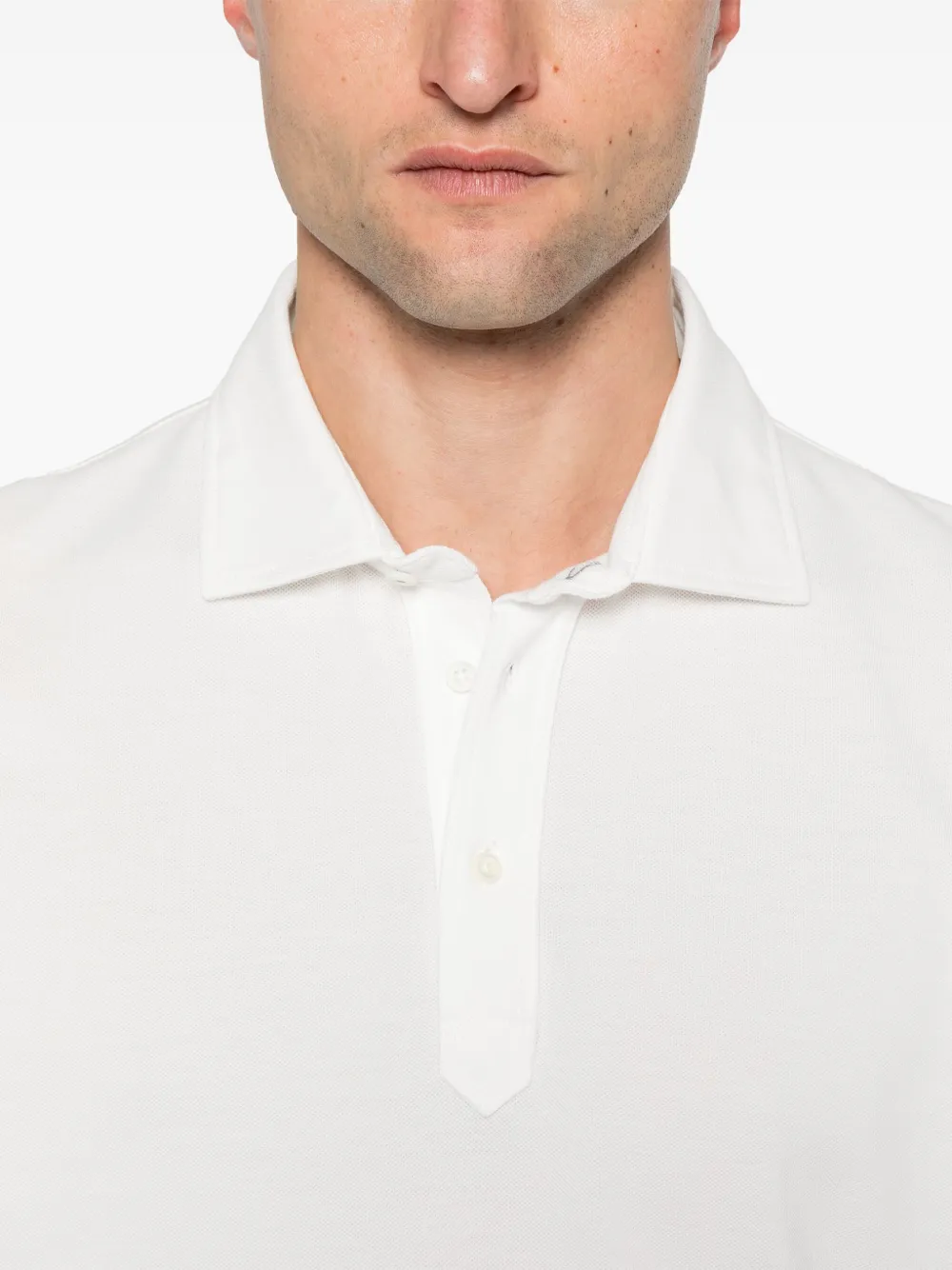 Brunello Cucinelli Katoenen poloshirt Wit
