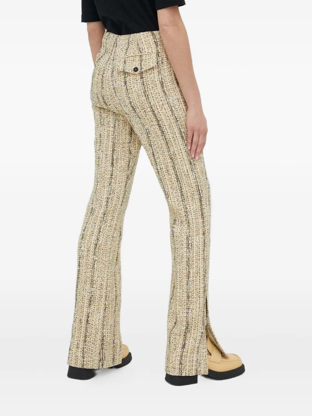 Day Birger Et Mikkelsen Tweed broek met splitdetail Beige
