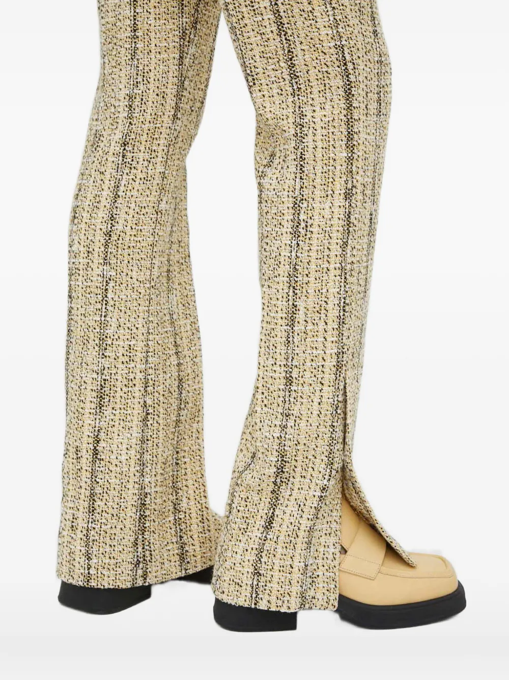 Day Birger Et Mikkelsen Tweed broek met splitdetail Beige