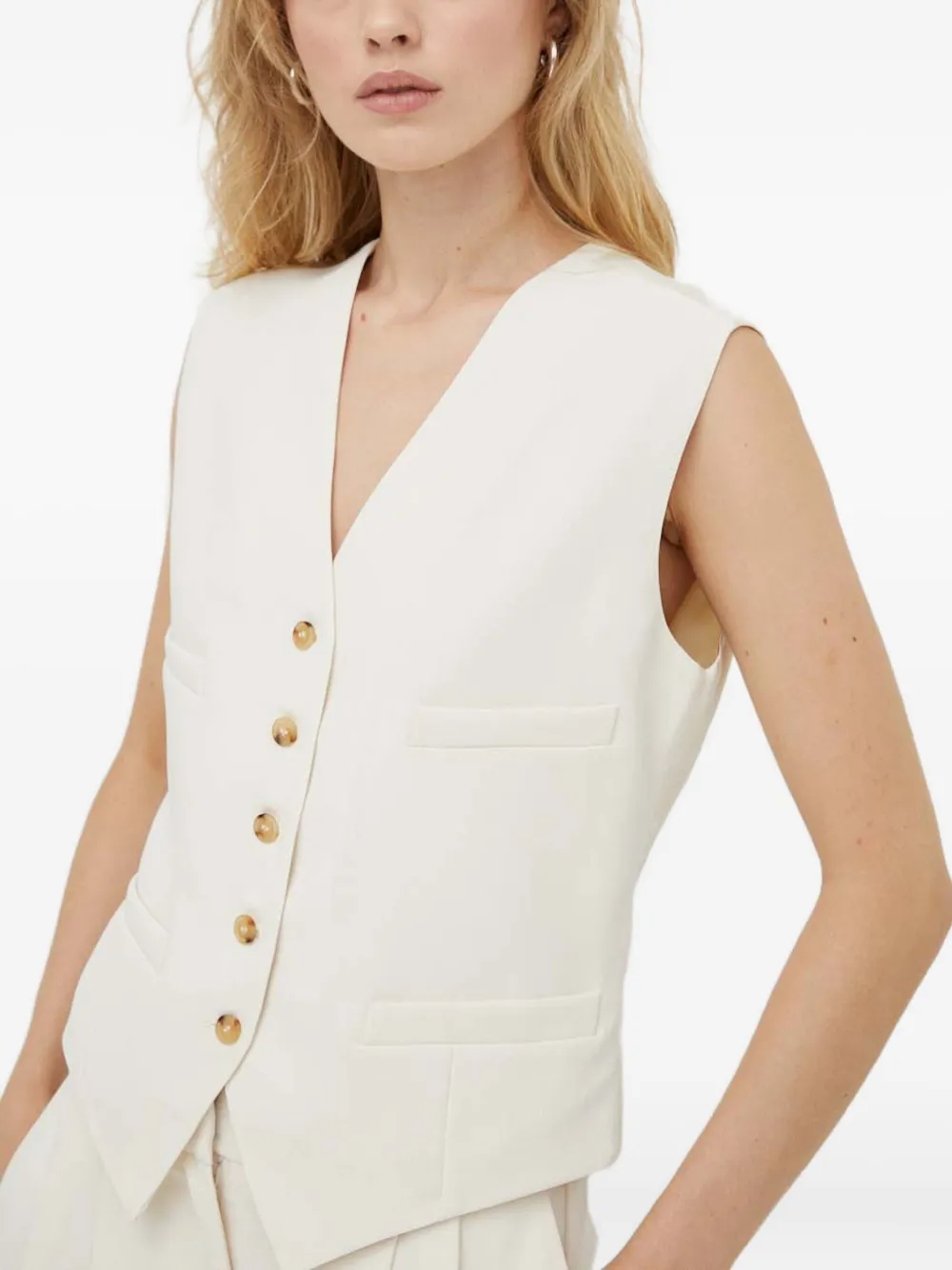 Day Birger Et Mikkelsen Button Waistcoat In White