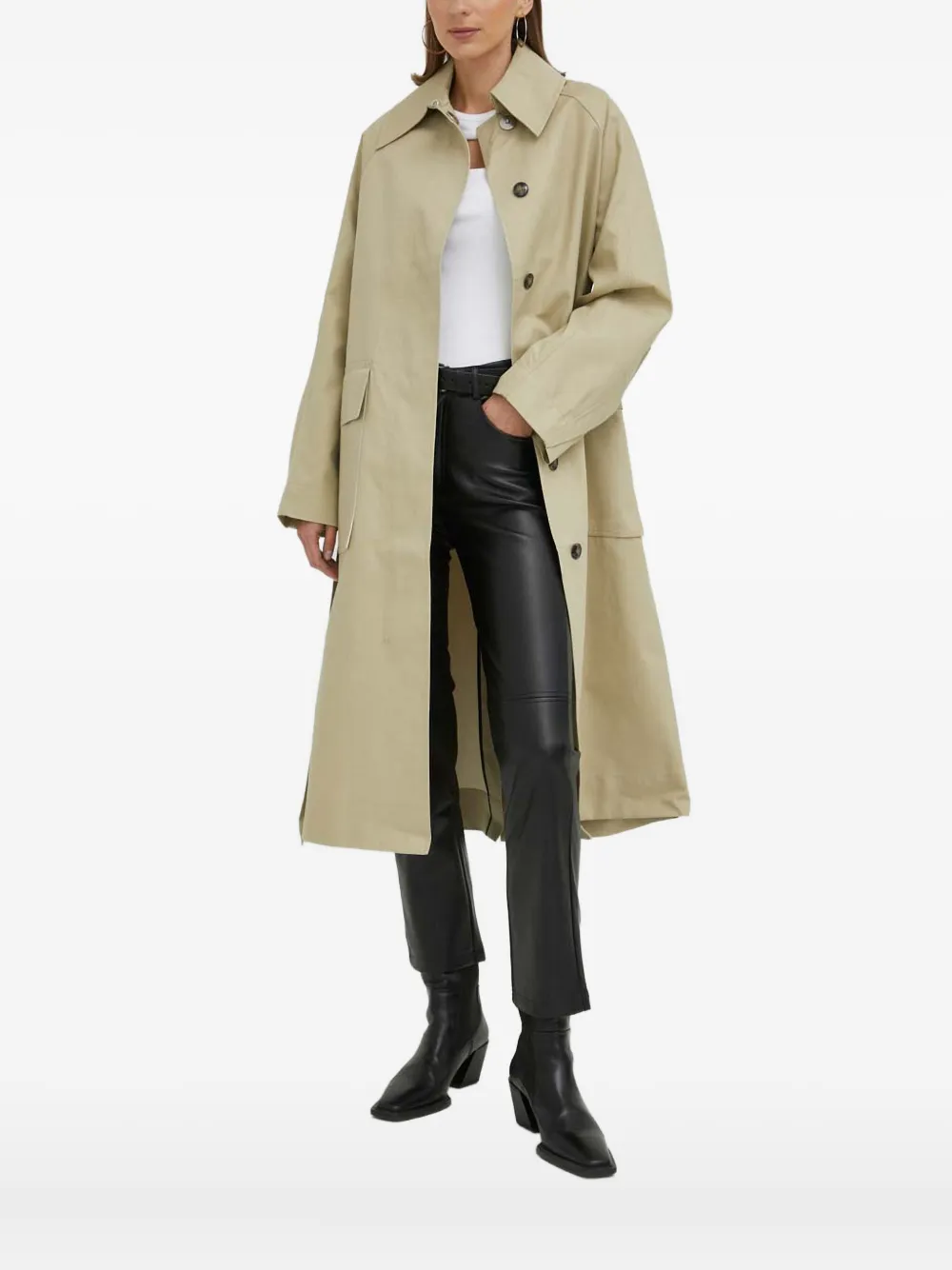 Day Birger Et Mikkelsen buttoned belted coat | Neutrals | Image 1