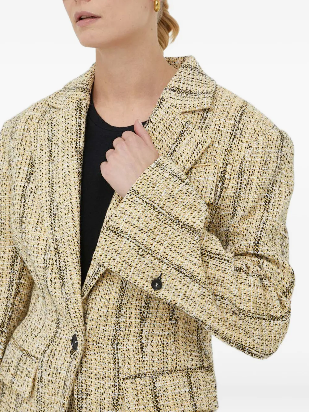 Day Birger Et Mikkelsen Single-breasted Tweed Blazer In Neutral