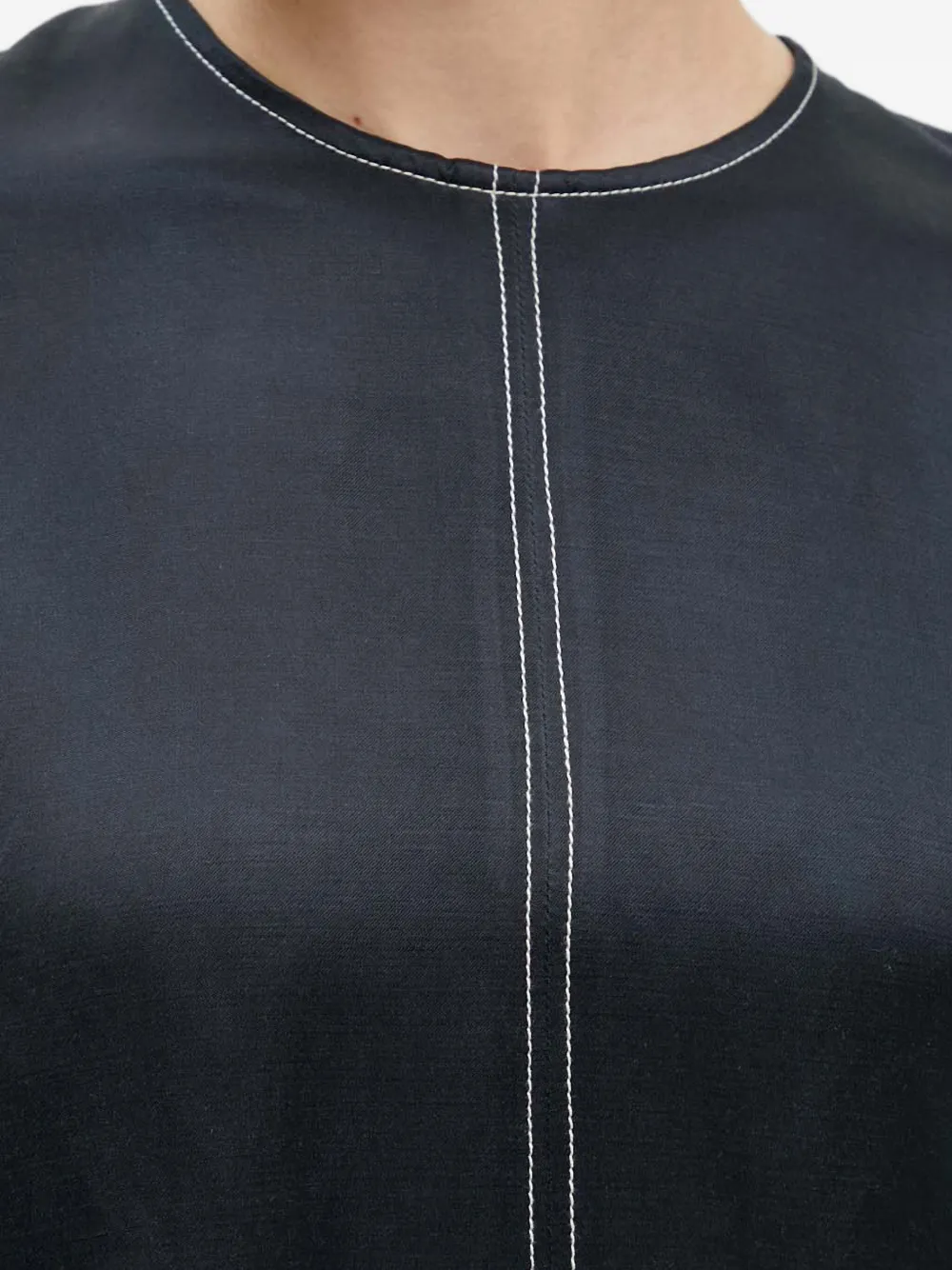 Day Birger Et Mikkelsen Contrast-stitching Top In Blue