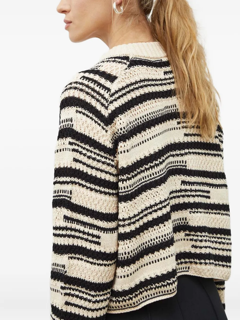 Day Birger Et Mikkelsen Cotton Striped Sweater In Green
