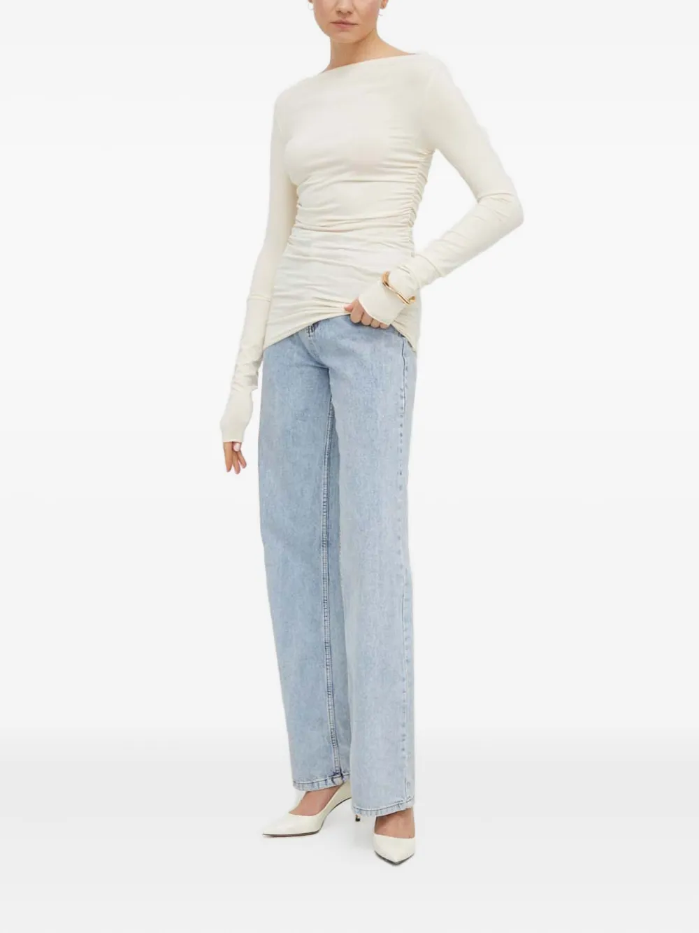 Day Birger Et Mikkelsen long-sleeves gathered top | T-Shirts & Jersey Shirts | Image 2