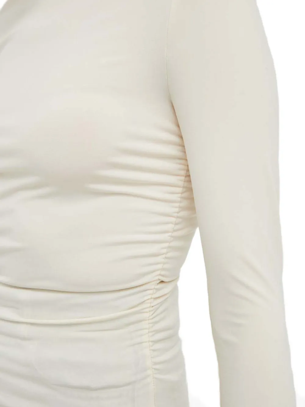 Day Birger Et Mikkelsen Long-sleeves Gathered Top In Neutral