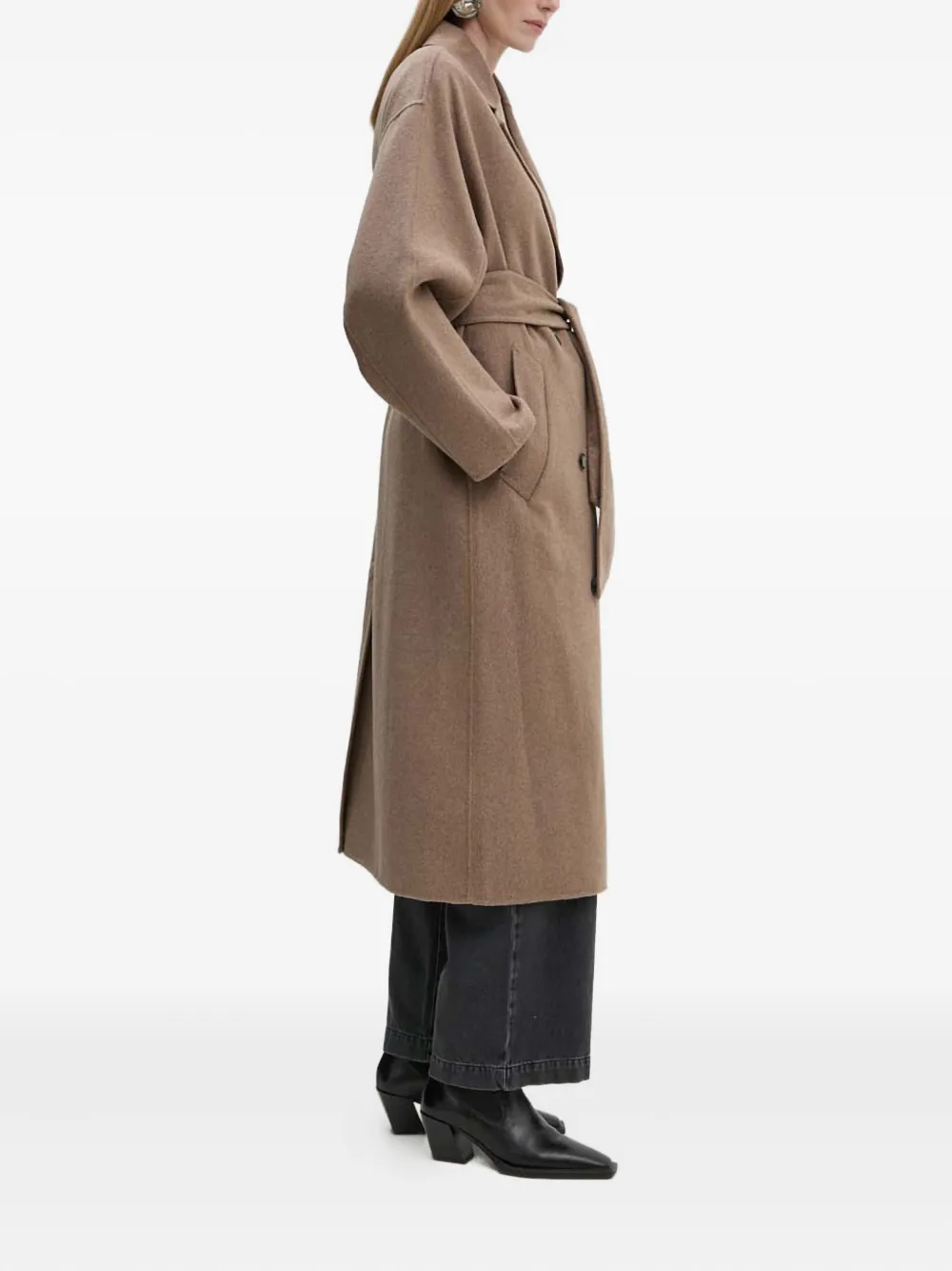 Day Birger Et Mikkelsen Belted Double-breasted Coat In Neutral