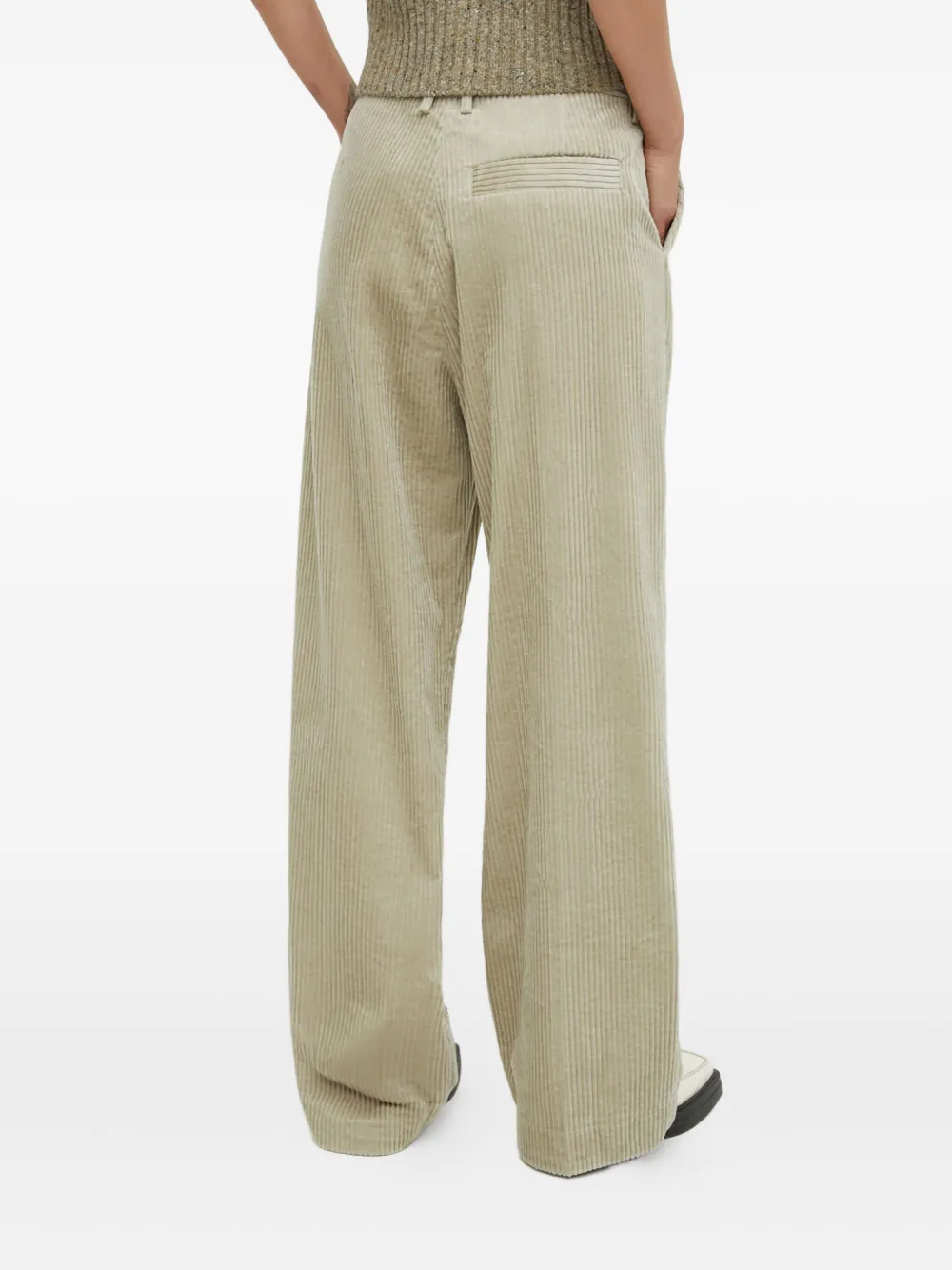 Day Birger Et Mikkelsen Drawstring Corduroy Trousers In Green