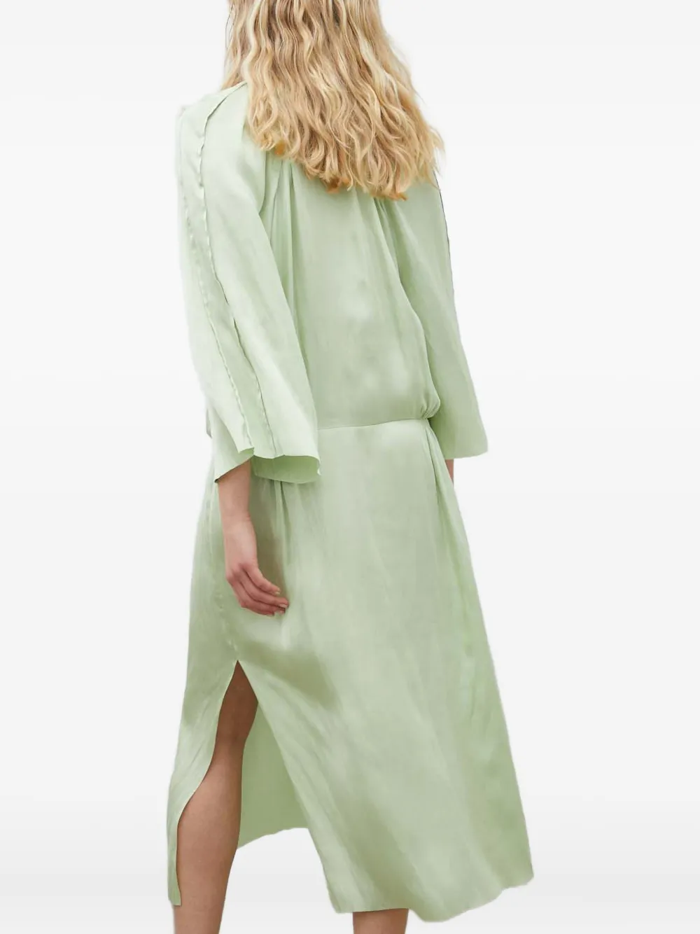 Day Birger Et Mikkelsen Tess midi-jurk met V-hals Groen