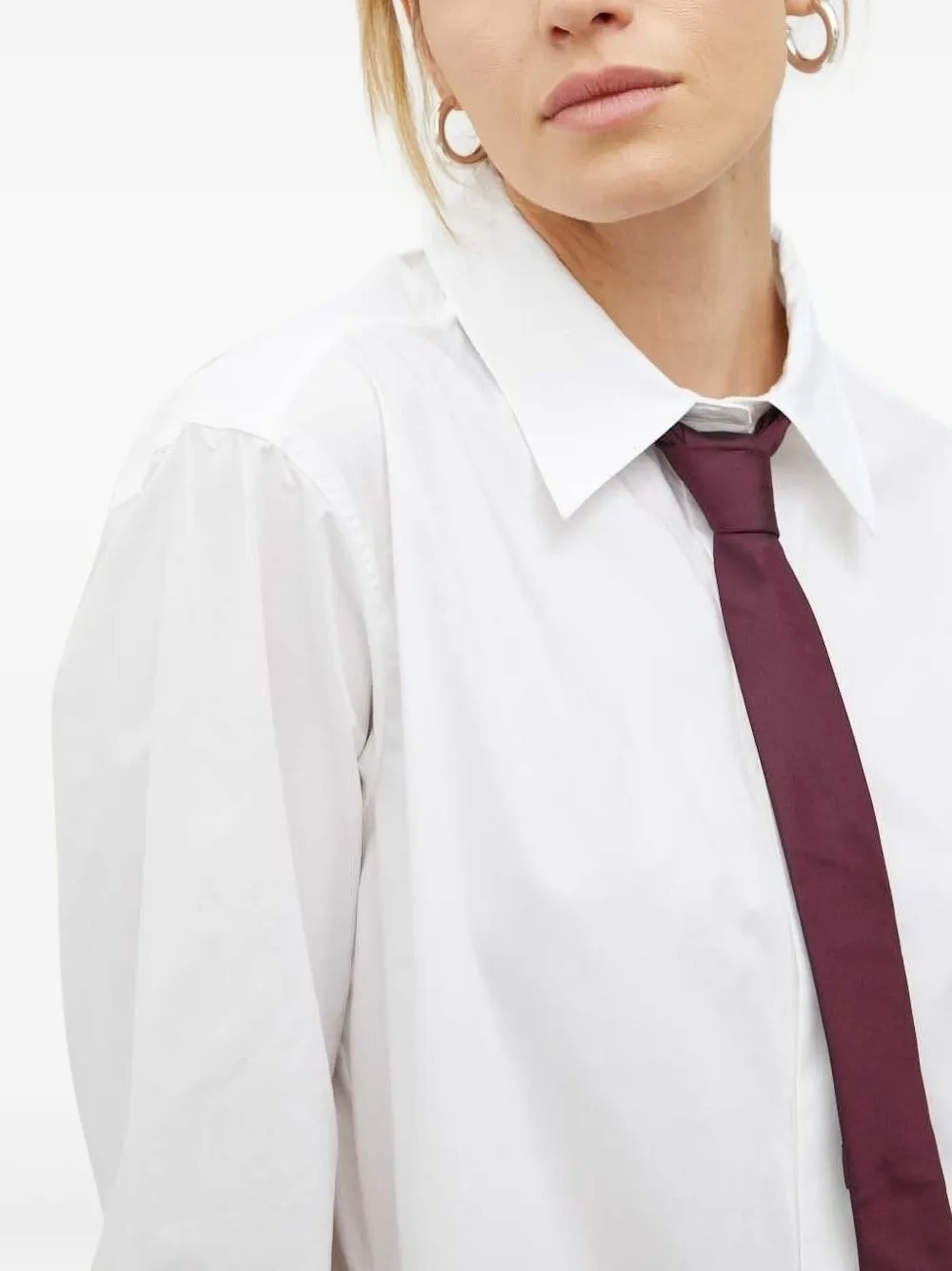 Day Birger Et Mikkelsen Christiane Double-breasted Longline Shirt In White