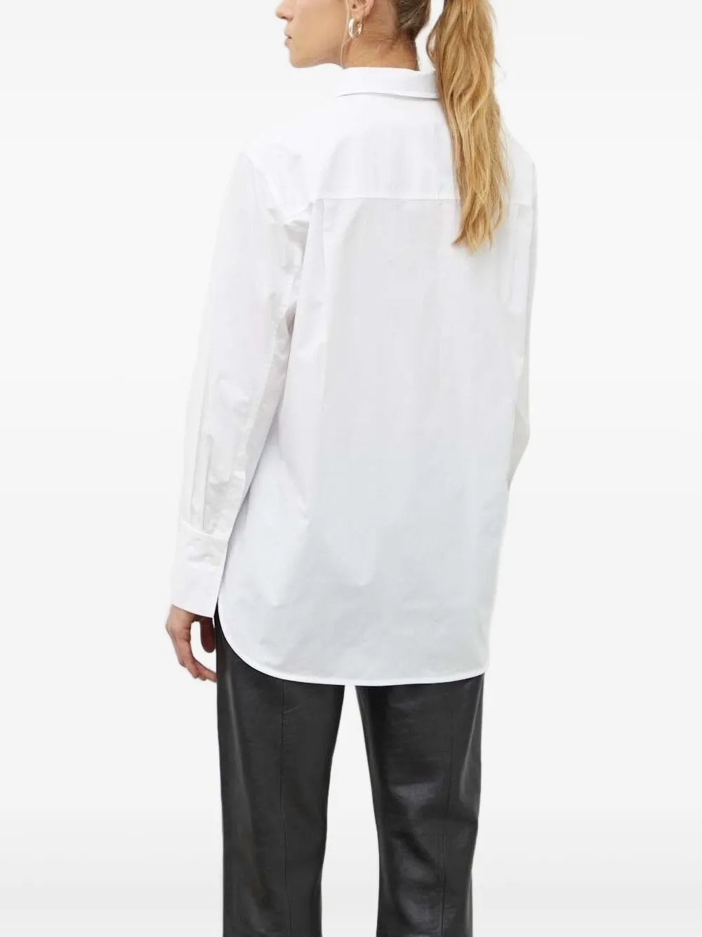 Day Birger Et Mikkelsen Christiane Double-breasted Longline Shirt In White
