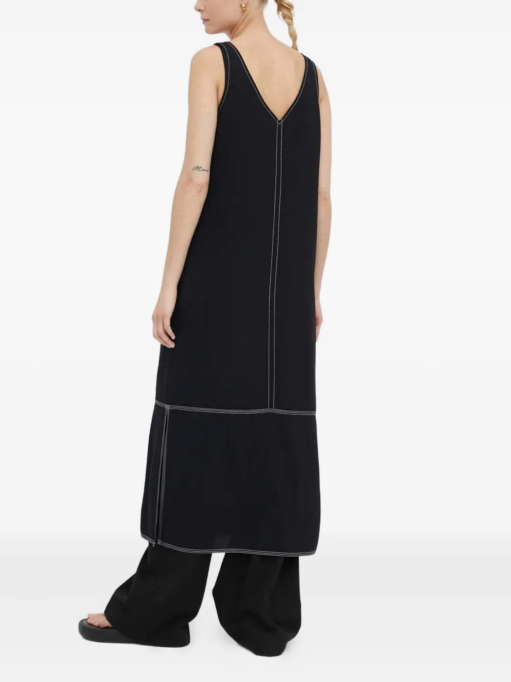 Day Birger Et Mikkelsen Midi-jurk met V-hals Zwart