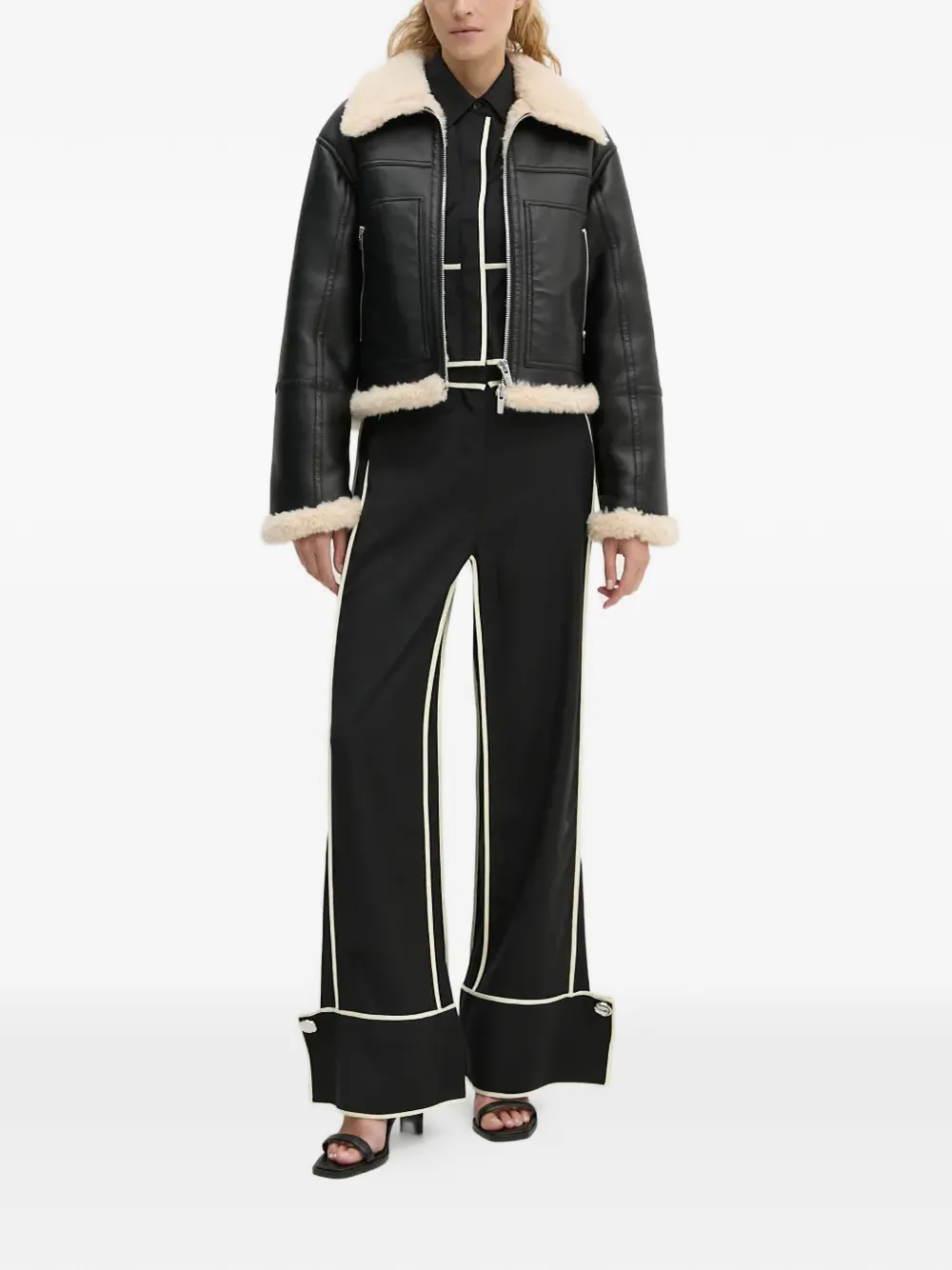 Day Birger Et Mikkelsen piped buttoned shirt - Zwart