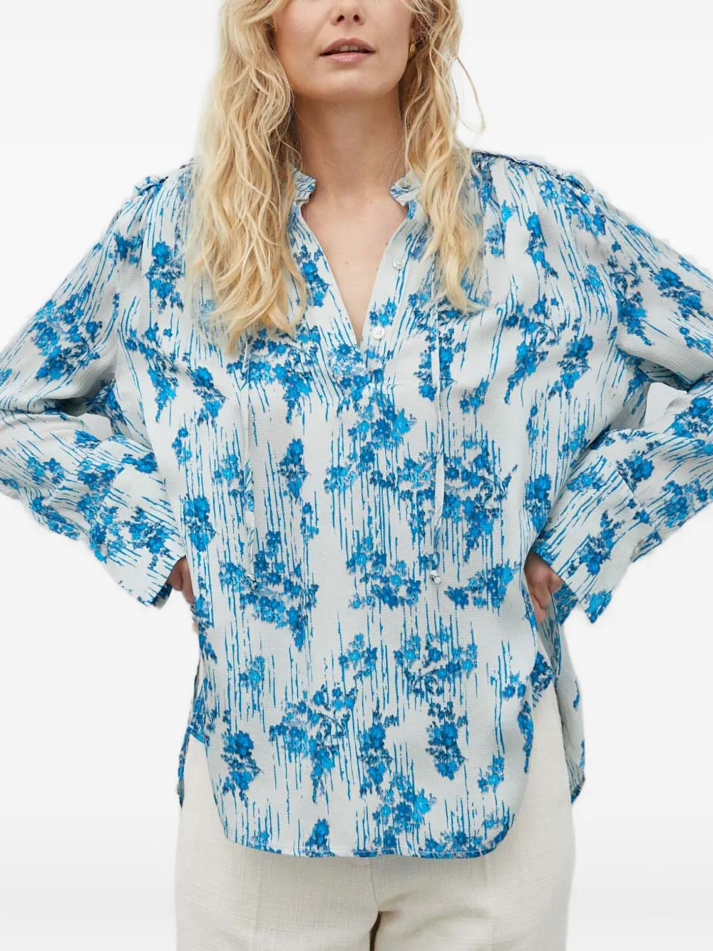 Day Birger Et Mikkelsen floral-print blouse | Blue | Image 1