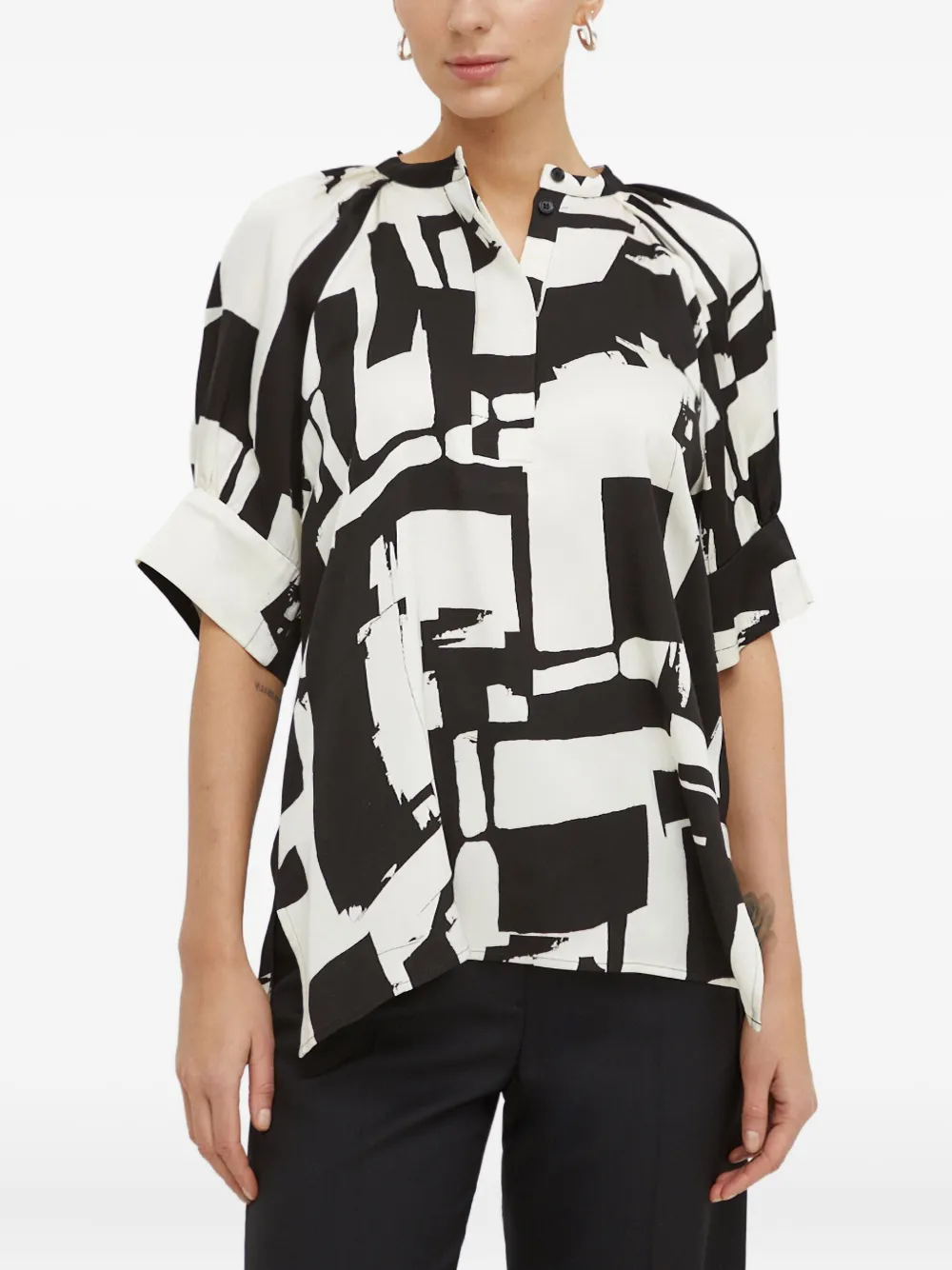Day Birger Et Mikkelsen patterned blouse | White | Image 1