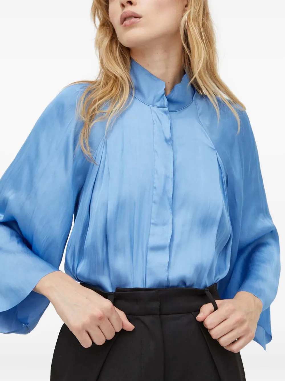 Day Birger Et Mikkelsen Pleated Blouse In Multi