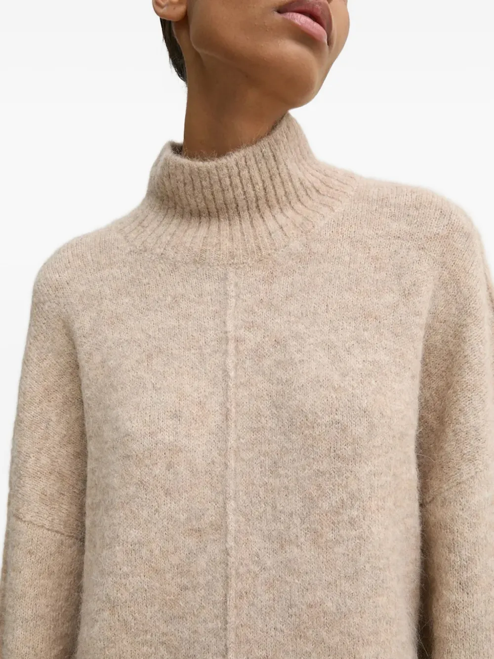 Day Birger Et Mikkelsen Turtleneck Midi Dress In Brown
