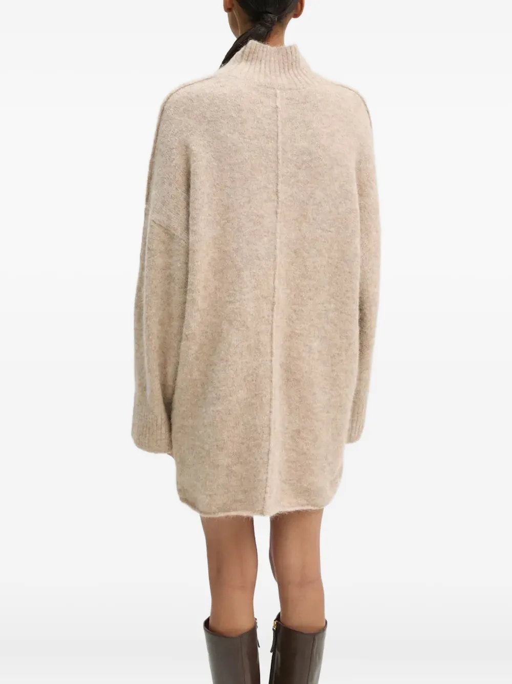 Day Birger Et Mikkelsen Turtleneck Midi Dress In Brown