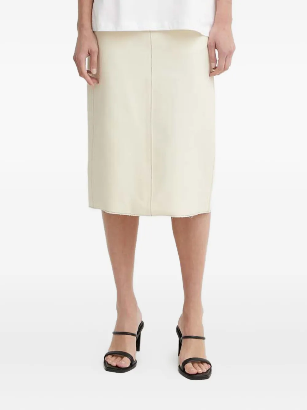 Day Birger Et Mikkelsen topstitch-pocket midi skirt | Neutrals | Image 1
