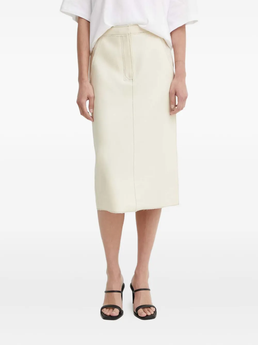 Day Birger Et Mikkelsen topstitch-pocket midi skirt | Straight Skirts | Image 2