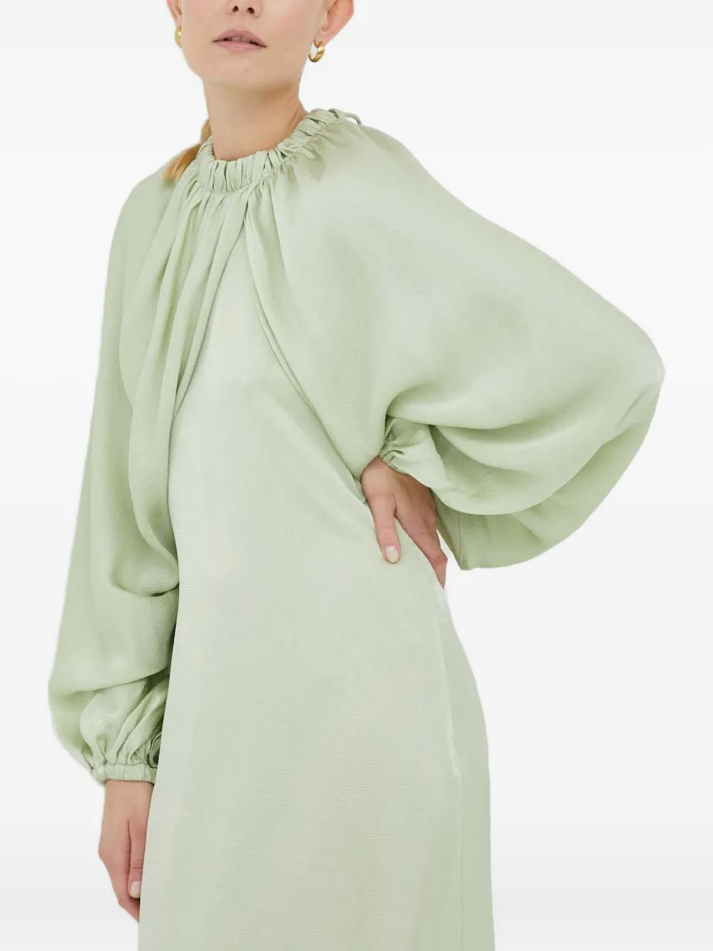 Day Birger Et Mikkelsen Maxi-jurk met ballonmouwen Groen